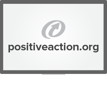 A computer screen showing positiveaction.org